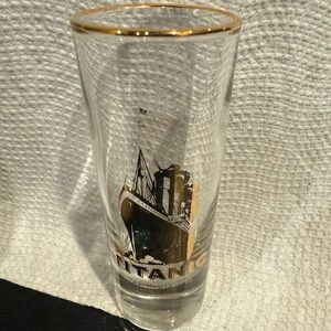 Titanic the exhibition shot glass